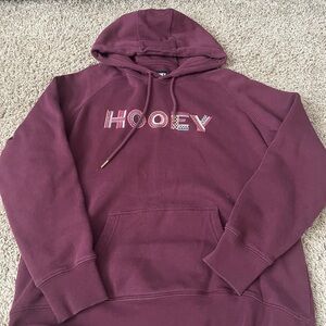 Hooey Burgundy Fleece Hoodie
